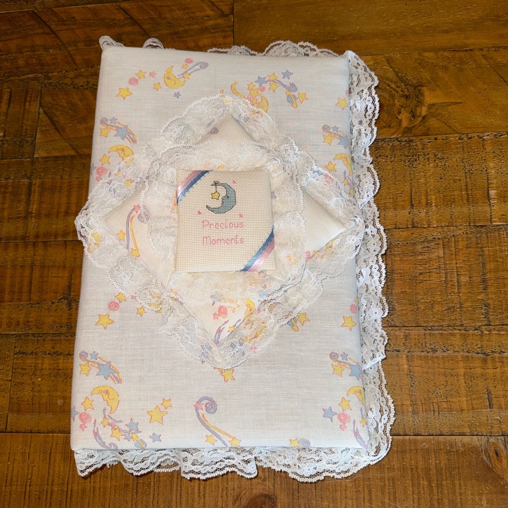 Vintage Handmade Quilted Whimsical Celestial Photo Album